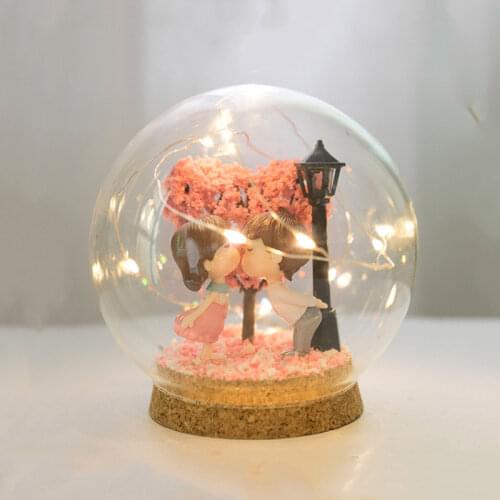 36sets/pack Diameter=10cm Cork Base Glass Dome Vase Wedding Home Decoration Round Shaped Glass Cover Friend Gift