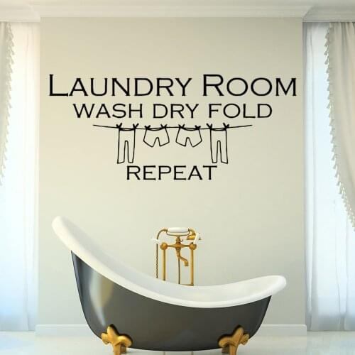 3D Wall Sticker For Laundry Rooms Wall Stickers Modern Fashion Wall Sticker Diy Home Decoration