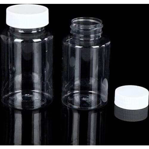 5pcs Refillable Bottles 15ml/20ml/30ml/50ml/100ml/150ml/200ml Plastic PET Clear Empty Seal Bottles Container