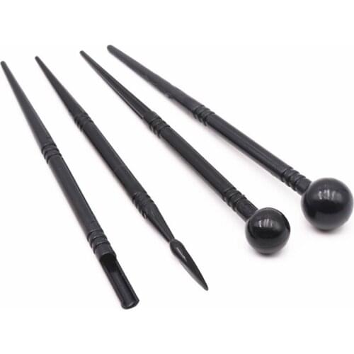 Child Toys Color Shapers Carving Craft Brush 4 Pcs Pottery Tools Manual DIY Polymer Clay Tools Ceramics Tool Clay Sculpture