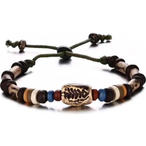 2021 Fashion Trend Series Hemp Rope Material Woven Retro Style And Adjustable Length Bracelet Suitable For Couples Jewelry