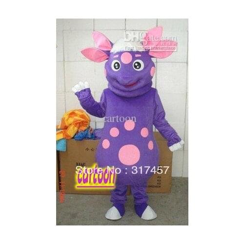 Purple Sheep Mascot Costume Adult Character Costume Cosplay mascot costume free shipping