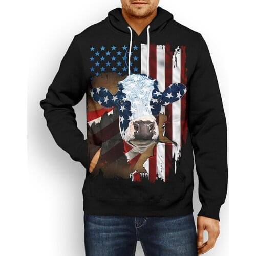 JUMEAST Loves Cows Anmial Men Women Hoodies Funny New Fashion Long Sleeves 3D Print Hoodies Outdoor Sweatshirts Dropshipping