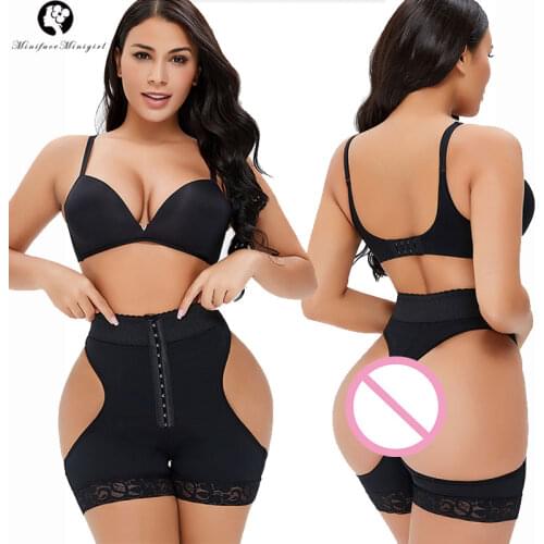 Body Shapers Open Butt Panties With High Waist Slimming Sheath Woman Flat Belly Tummy Control Shapwear Underwear Ass Push Up