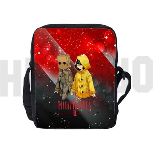 Little Nightmares 2 Shoulderbag Boys Girls Notebook Bag Women Handbag Children 2021 Game Cartoon School Bag Teenager Kawaii Bags