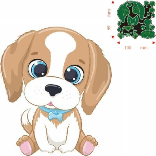 Metal Cutting Dies Animal Dog DIY Scrapbooking Paper Cards Decorative Craft Embossing