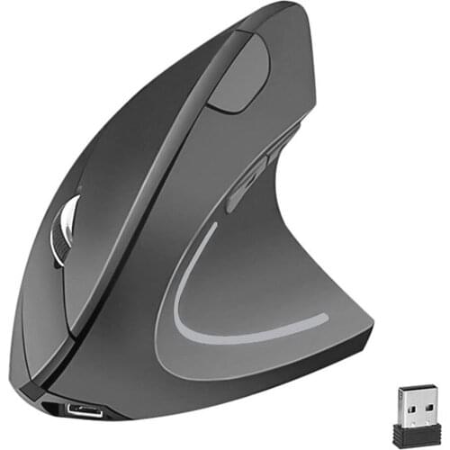 Wireless Mouse Vertical Gaming Mouse USB Computer Mice Ergonomic Desktop Upright Mouse 1600DPI for PC Laptop Office Home