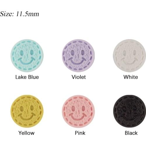 New Nail Rhinestones Resin Round Shape Smiley Buttons Cute Cartoon Nail Art Decorations DIY Phone Case Hairclip Jewels Accessori