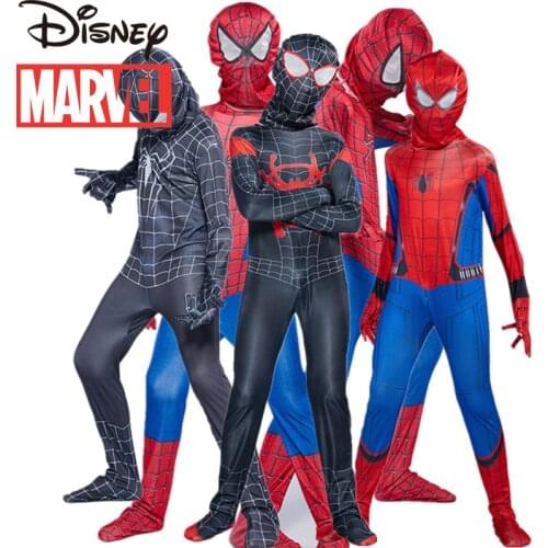 Original Marvel Avengers Spider-Man Tights Children Stretch One-piece Cospla Character Costume