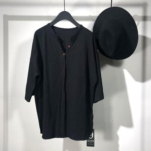 Owen seak Men Casual T Shirt Cotton Gothic Style Tops Mens Clothing High Street Tops Tees Summer Men Hip Hop Black T Shirt