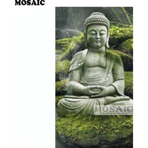Full Square 5D Diy Diamond Painting Buddha Cross Stitch Mosaic Diamond Embroidery Craft Needlework Landscape A60