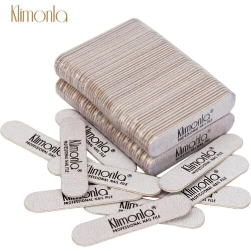 50Pcs/Lot Professional Double Sided Nail File 180/240 Grit Mini Buffer Files Sanding Manicure Salon Nail Accessories Straight