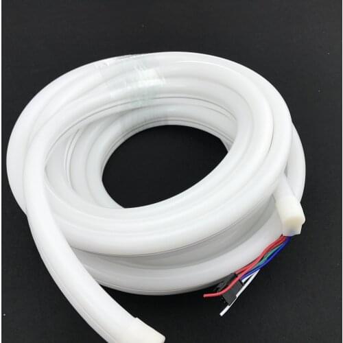 10mm*23mm size/ cambered surface/ 5m long/ 60pixels/m/ DC12V WS2815 addressable pixel rgb neon strip light;IP65 rated;72W