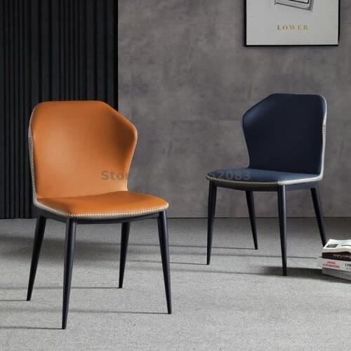 Modern minimalist home backrest soft bag dining chair light luxury net red makeup chair dining table chair Nordic restaurant sto