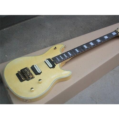 Yellow Electric Guitar with Rosewood Fretboard,Gold Hardware,H-H Pickups,Rosewood fingerboard,offer customized as you request
