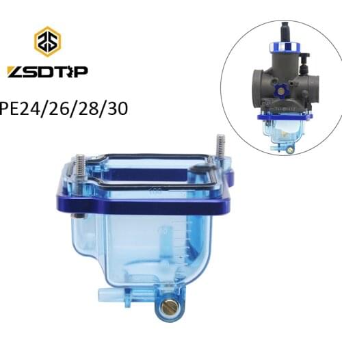 ZSDTRP1 Pcs Motorcycle Motocross Ditbike ATV Carburetor Float Bowl Chamber For Keihi PE 24/26/28/30mm Carb Plastic Transparent
