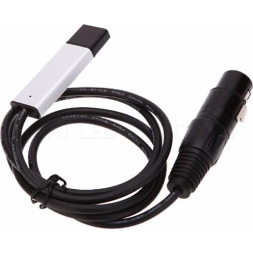 1/5/10PCS portable USB to DMX Interface Adapter LED DMX512 Computer PC Stage Lighting Controller Dimmer for DJ KTV Party