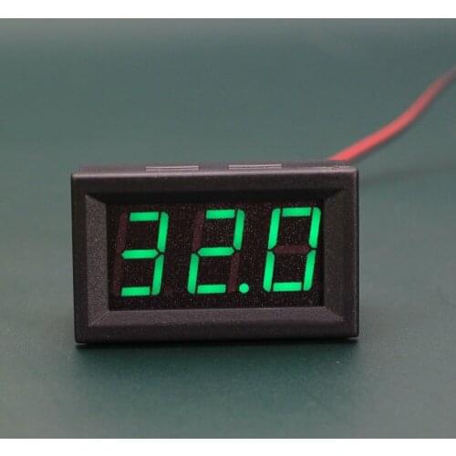 1 PC New Mini DC 5-120V Voltmeter Blue LED Panel 3-Digital Display Voltage Meter 2-wire