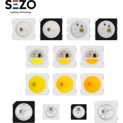 10 pcs - 100 pcs WS2813 Pixel LED SMD SK9822 (Similar APA102) RGB Chip Individually Addressable SK6812 3535/5050 RGBW/WWA DC 5V