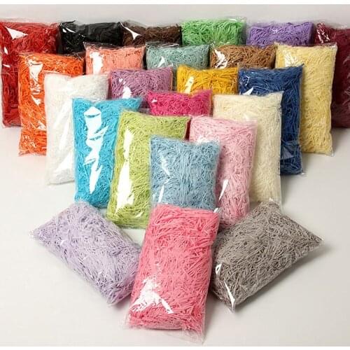 100g/Bag Lafite Shredded Paper Confetti Gift Box Filler Material Wedding Decoration Gift Box/Package Decor Wrapping Supplies