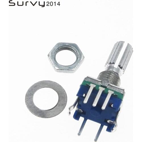 5pcs Rotary encoder,code switch EC11 audio digital potentiometer,with switch handle length 20mm