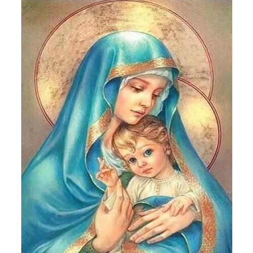 5D DIY Diamond Painting Women Angle Religion Icons Diamond Embroidery Picture of Resin Cross Stitch Full Diamond Mosaic