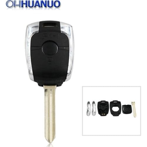 Remote Key Shell Case Fob 2 Button for SsangYong Actyon Kyron Rexton Korando With Uncut Blade