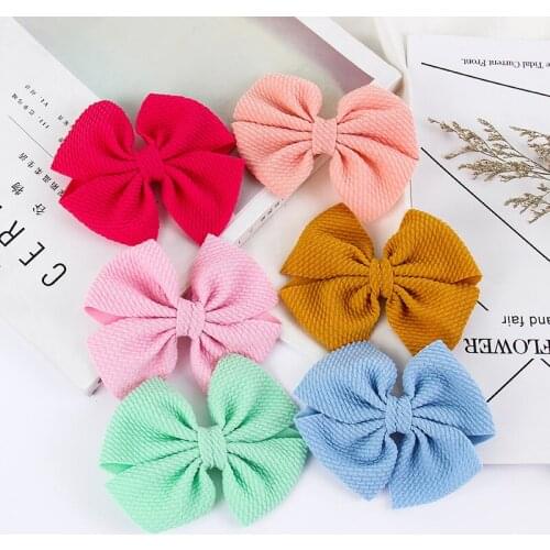 Kids Accessories In Girls Nylon Headbands Fashion Bows Newborn Girl Hair Bows for Baby Children Fabric Birthday