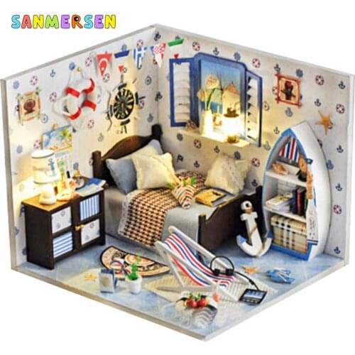 Diy House Handmade Wooden Assembled Educational Toys European-style Christmas Beautifully Decorated Creative Girl Birthday Gift