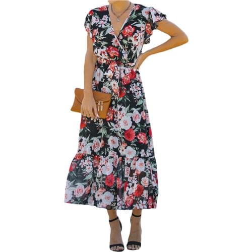 Летние шифоновые платья Douhoow China At AliExpress