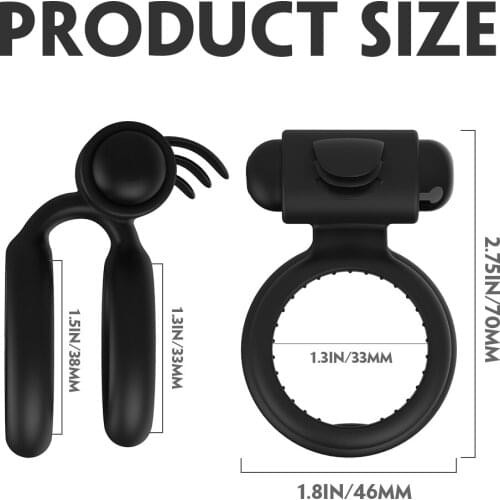 Double lock fine Penis Massager Delay Ejaculation Cock Ring Long Lasting Erotic Sex Toys For Couples Electric Shock Penis Lock