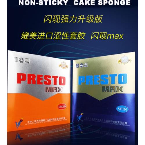 Original 729 PRESTO MAX Janpan imported Cake Sponge Table Tennis Cover / Table Tennis Rubber/ Ping Pong Rubber