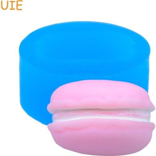 GYL477U 21.9mm Half Macaron Flexible Silicone Mold - Resin Polymer Clay, Cake Decoration, Cookie Biscuit, Fondant, Candy Mold