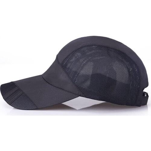 Summmer Mesh Baseball Caps Adjustable Outdoor Women Men Hat Quick-drying Simple Casual Unisex Sport Running Breathe Visor Solid