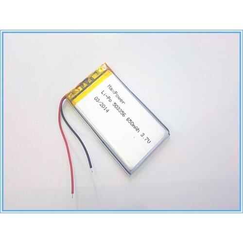 Tablet battery Polymer battery 650 mah 3.7 V 503356 smart home MP3 speakers Li-ion battery for dvr,GPS,mp3,mp4,cell phone,speak