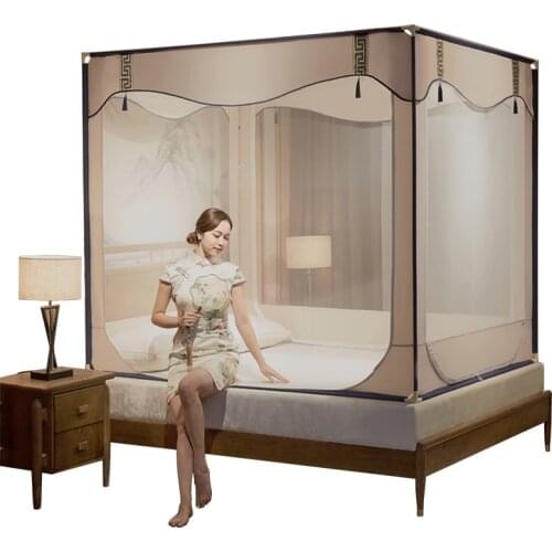 Chinese Style Mosquito Net Children Bed Yurt Bracket Mosquito Net Luxury Impermeable Top Products Klamboe Tent Bed Canopy EB50WZ