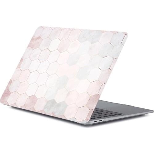 Fashion Rose Gold Diamond Pink Pattern Laptop Case For MacBook Retina Air 11 12 13.3 New Pro 15.4 16 inch Cover shell