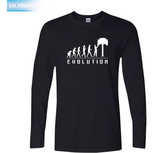 2019 New Spring&Fall Evolution Be Mechaniker T Shirt Men Cotton Long Sleeve Mechanical T-Shirt O-Neck Man Clothing Tops TO-86