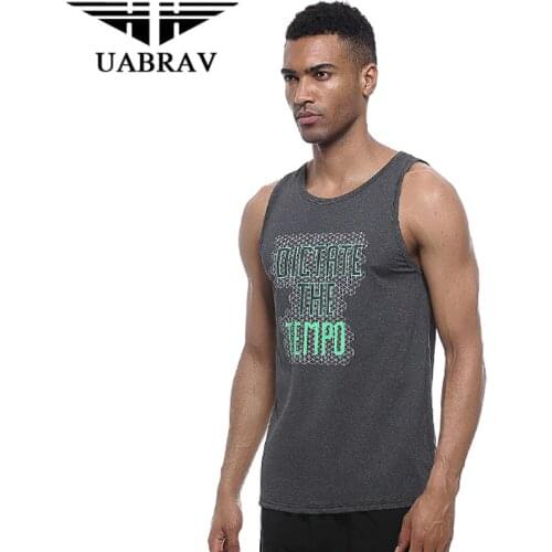 Mens Tank Tops Shirt Brand Bodybuilding Tank Top Men Muscle Fitness Singlet Letter Print Sleeveless Shirt QuickDry Stringer Vest