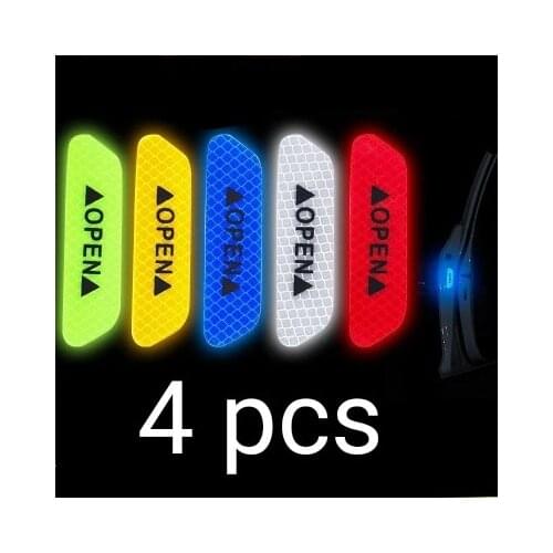 Car Door Stickers Safety Warning Reflective Tape for Ford Focus MK2 MK3 ST RS Ecosport Ranger C-Max S-Max Fuga Escape Fiesta