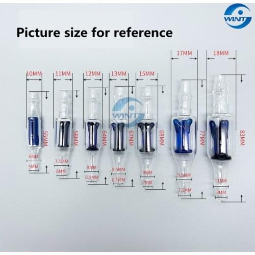 One-way White Blue Core Piston Glass Valve Magnetic Pump Filling Machine Accessories 18mm 20mm 25mm 15mm 17mmWith Return Flow