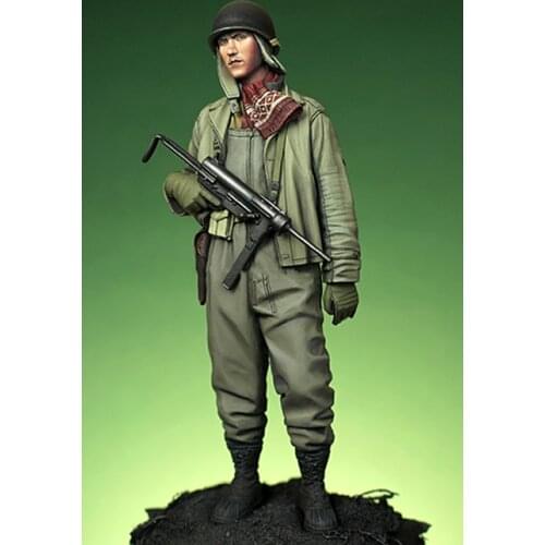 New Unassembled 1/16 120mm US modern man stand Resin Figure Unpainted Model Kit
