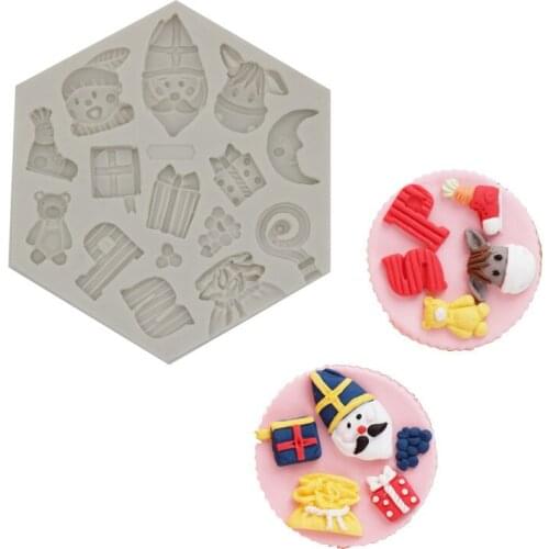 Letter Shoes Gift Collection Silicone Mold Fondant Cake Decoration Tools Epoxy Clay Mold 17-124