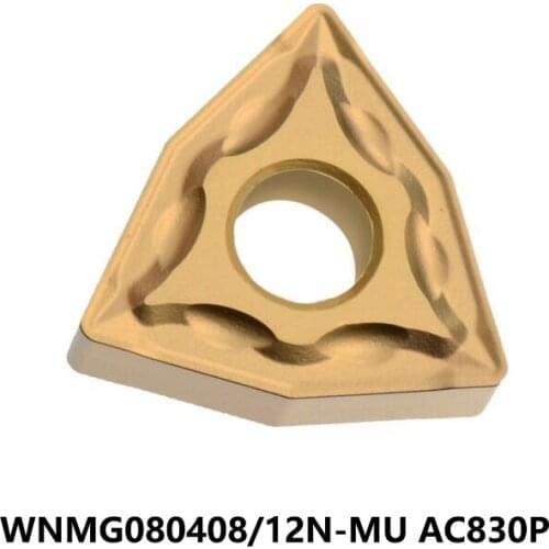 Original WNMG 080408 080412 WNMG080408N-MU WNMG080412N-MU AC830P WNMG080408 WNMG080412 Carbide Inserts Lathe Cutter Turning Tool