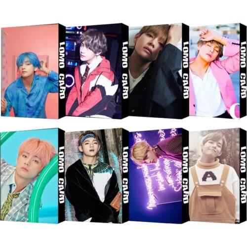 30pcs / set Kpop Bangtan boys Poster Lomo Cards V New Map SOUL PERSONA Boys LUV Postcard Self made Photo Fan Gift