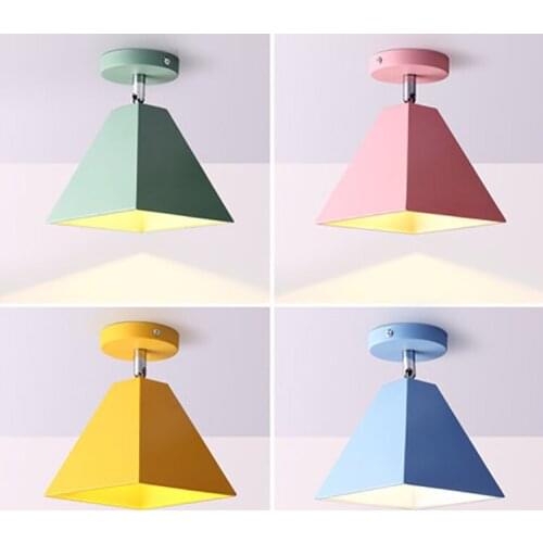 Nordic Style Simple Trapezoid Passing Lamp Corridor Porch Balcony Creative Background wall Led Ceiling Light