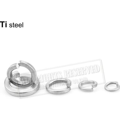 Spring washer M3 M4 M5 M6 M7 M8 M10 M12 titanium washer 6mm shim washer Ti steel thin washer stitanium steel