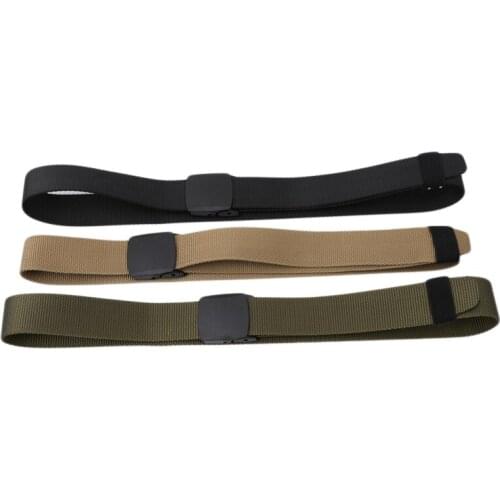 Men Female Belts Military Nylon Adjustable Belt Men Outdoor Travel Tactical Waist Belt With Plastic Buckle For Pants 124cm