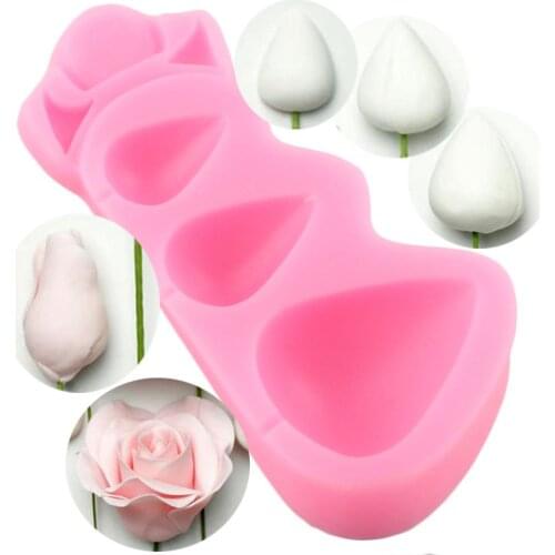 Rose Cones Thorns Silicone Molds Wedding Cake Decorating Tools Cake Border Fondant Mold Candy Clay Chocolate Gumpaste Mould