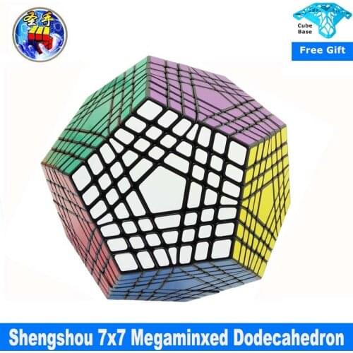 Shengshou Megaminxed Speed Cube 7x7 Magic Cube Speed Puzzle Cubes sticker less anti stress toys professional 12 sides magic cube